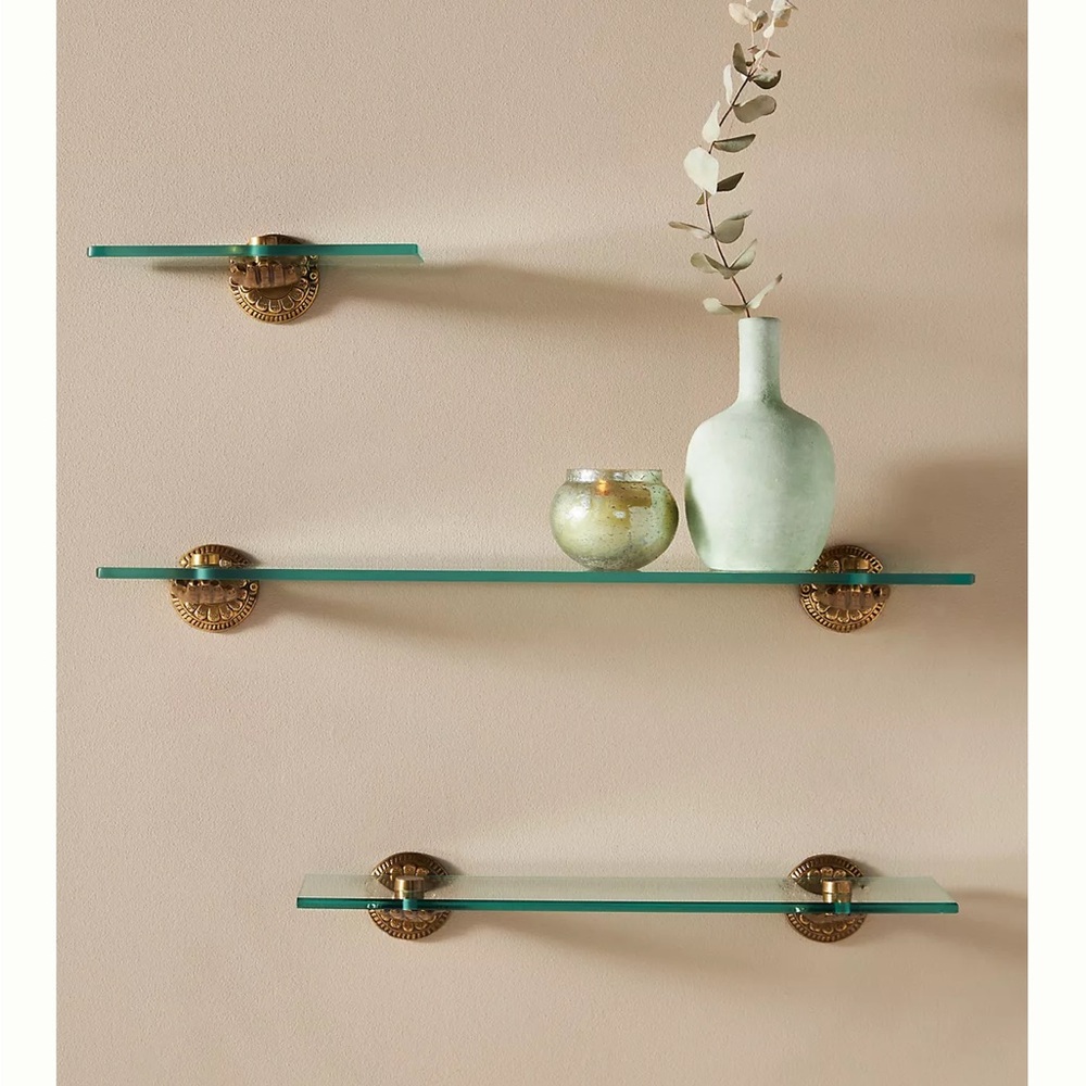 Anthropologie 24” Nellie Glass Shelf